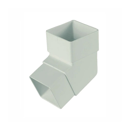 112.5 degree bend in white - square