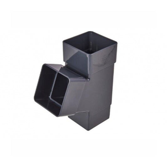 112.5 degree branch in anthracite - square