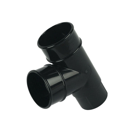 112.5 degree branch in black - round