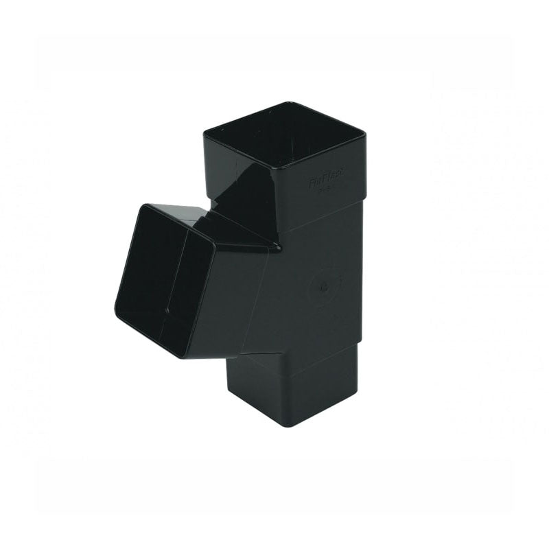 112.5 degree branch in black - square