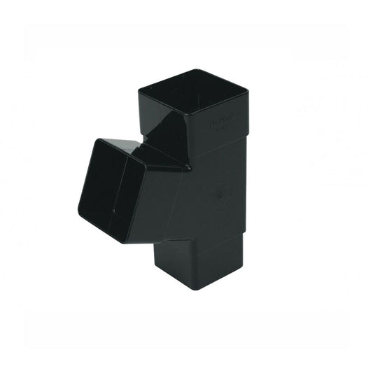 112.5 degree branch in black - square