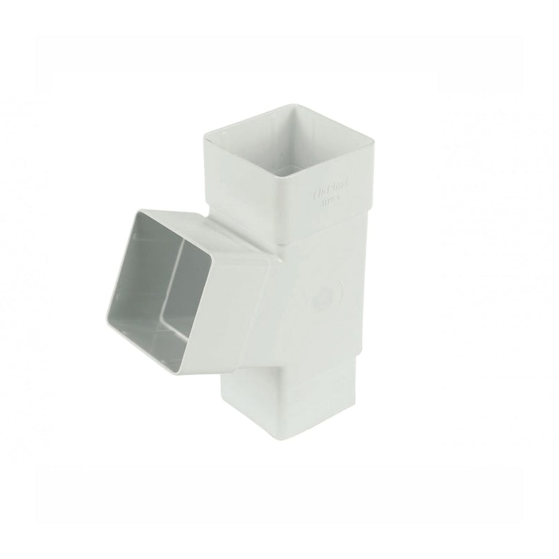 112.5 degree branch in white - square