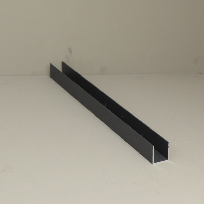 Aluminium Edging Section in Anthracite - 3000mm Width