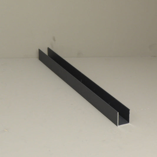 Aluminium Edging Section in Anthracite - 3000mm Width