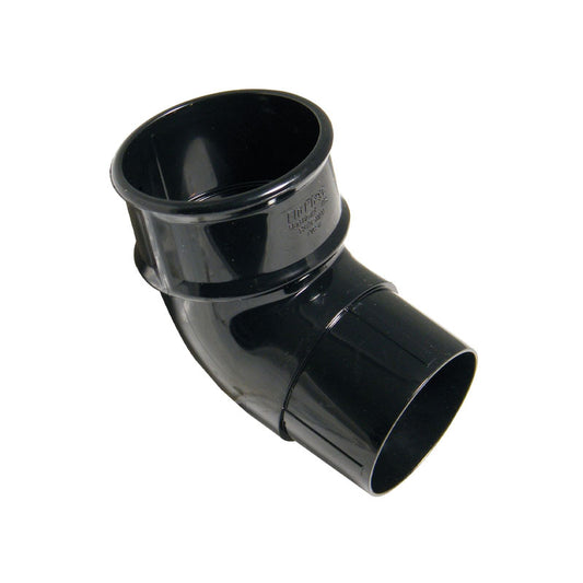 92.5 degree bend in black - round