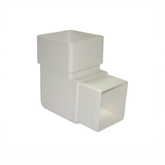 92.5 degree bend in white - square