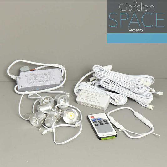 Remote controlled LED lighting - set of 6