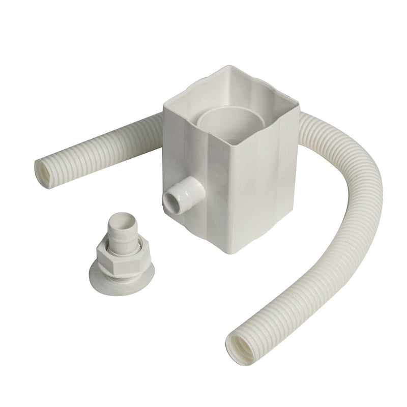 White rainwater divertor