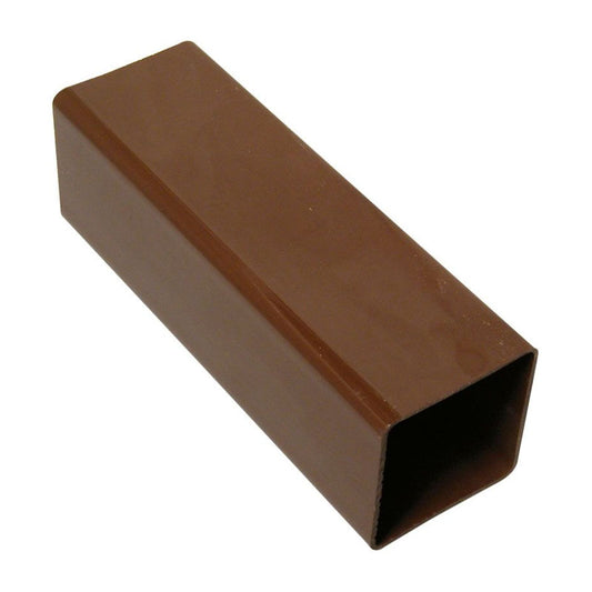 2.5m downpipe in brown - square