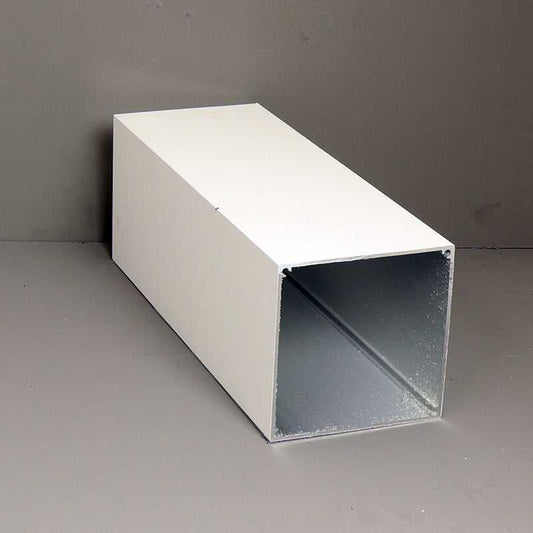 Box section 110x110x3000mm in white