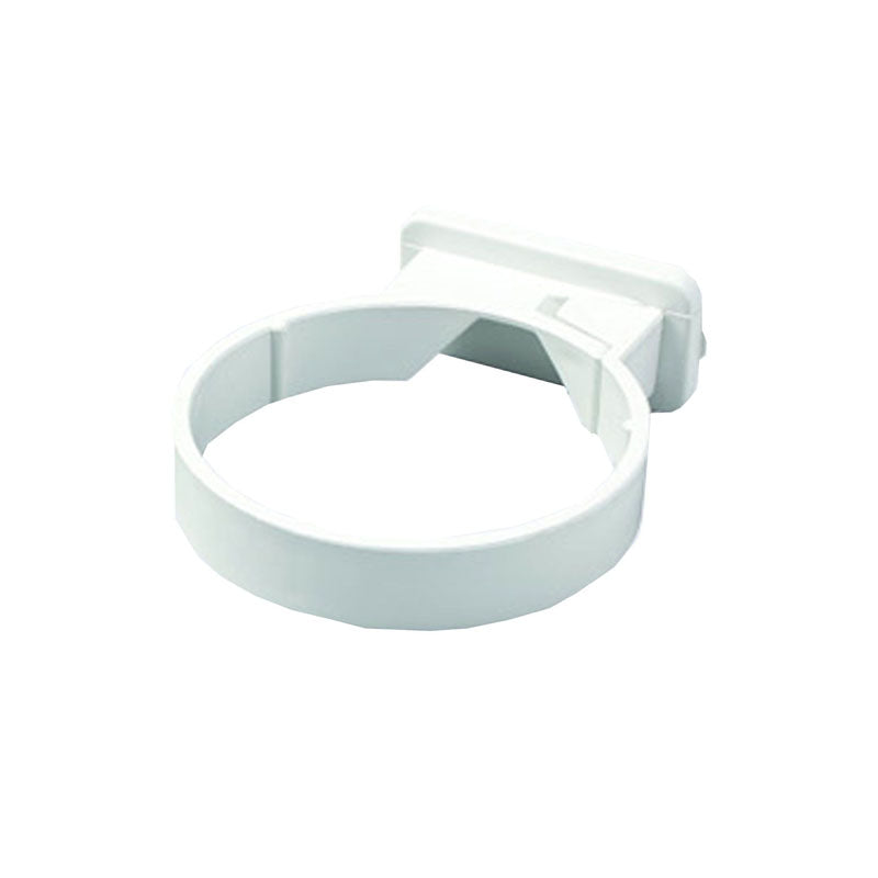 Close fit bracket in white - round