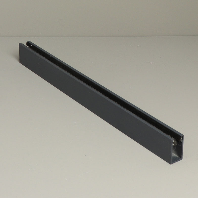 Glass sliding door system side brush trim in anthracite