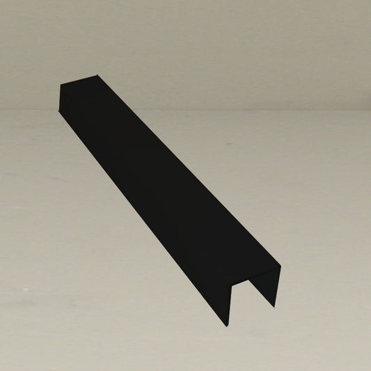 Glass Sliding Door System Side Profiles In Black / Panels Housed: 2 / Length: 6000mm- single piece