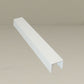Glass Sliding Door System Side Profiles In White / Panels Housed: 2 / Length: 2500mm - set of 2