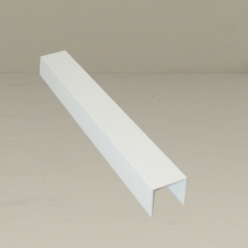 Glass Sliding Door System Side Profiles In White / Panels Housed: 2 / Length: 2500mm - set of 2