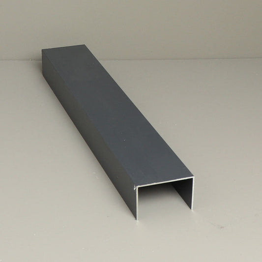 Glass Sliding Door System Side Profiles In Anthracite / Panels Housed: 3 / Length: 2500mm - set of 2