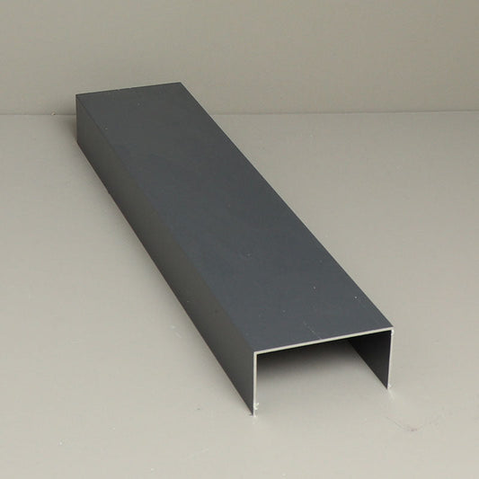 Glass Sliding Door System Side Profiles In Anthracite / Panels Housed: 4 / Length: 2500mm - set of 2