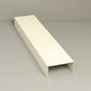 Glass Sliding Door System Side Profiles In Cream / Panels Housed: 4 / Length: 2500mm - set of 2