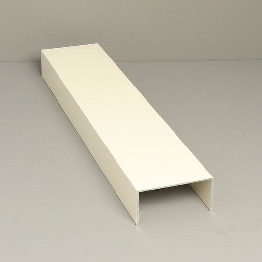 Glass Sliding Door System Side Profiles In Cream / Panels Housed: 4 / Length: 6000mm- single piece