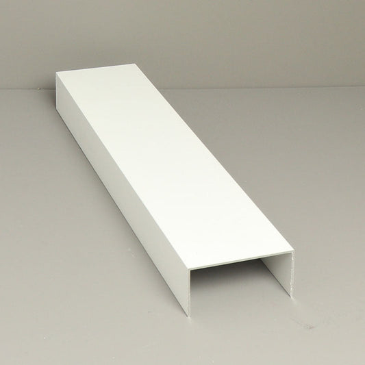 Glass Sliding Door System Side Profiles In White / Panels Housed: 4 / Length: 2500mm - set of 2