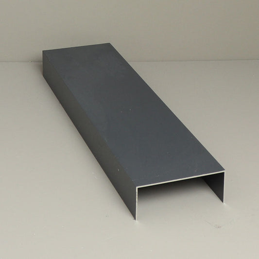 Glass Sliding Door System Side Profiles In Anthracite / Panels Housed: 5 / Length: 2500mm - set of 2