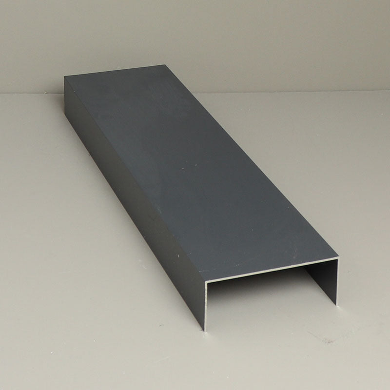 Glass Sliding Door System Side Profiles In Anthracite / Panels Housed: 5 / Length: 6000mm- single piece