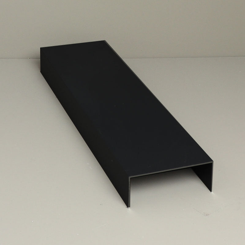 Glass Sliding Door System Side Profiles In Black / Panels Housed: 5 / Length: 6000mm- single piece