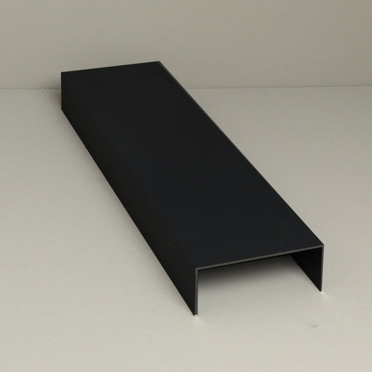 Glass Sliding Door System Side Profiles In Black / Panels Housed: 5 / Length: 6000mm- single piece