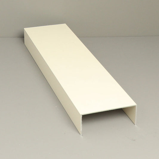 Glass Sliding Door System Side Profiles In Cream / Panels Housed: 5 / Length: 6000mm- single piece