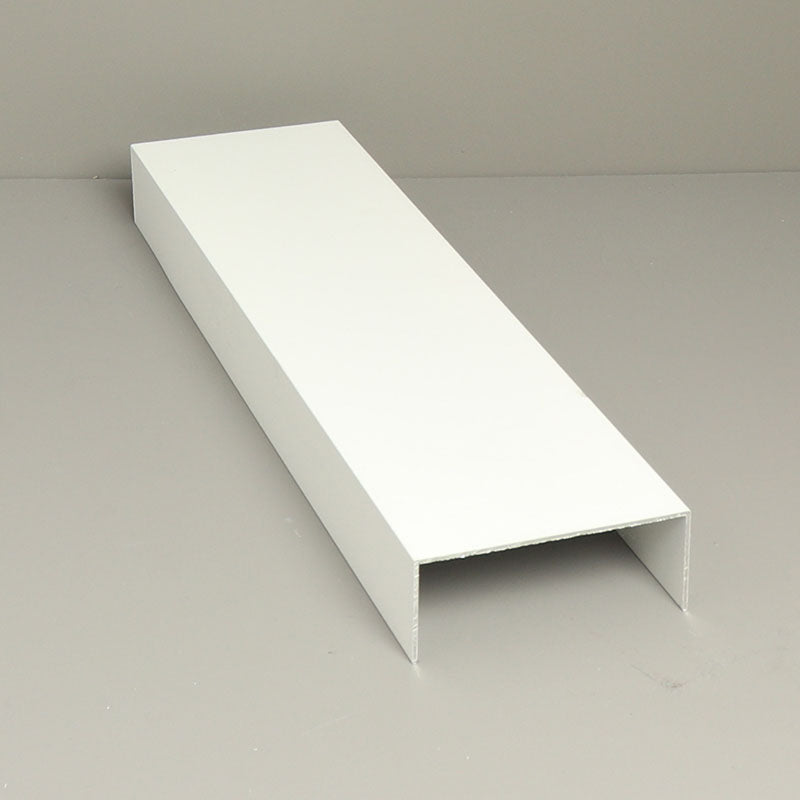 Glass Sliding Door System Side Profiles In White / Panels Housed: 5 / Length: 2500mm - set of 2