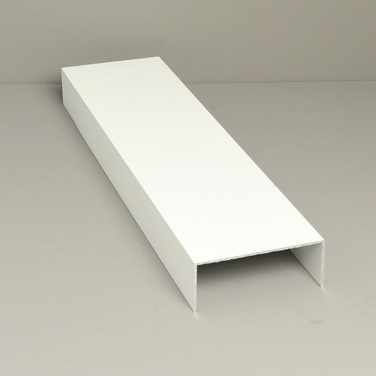 Glass Sliding Door System Side Profiles In White / Panels Housed: 5 / Length: 2500mm - set of 2