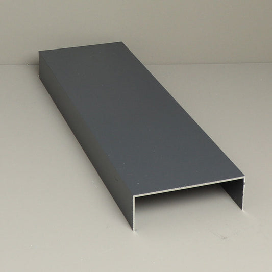 Glass Sliding Door System Side Profiles In Anthracite / Panels Housed: 6 / Length: 2500mm - set of 2