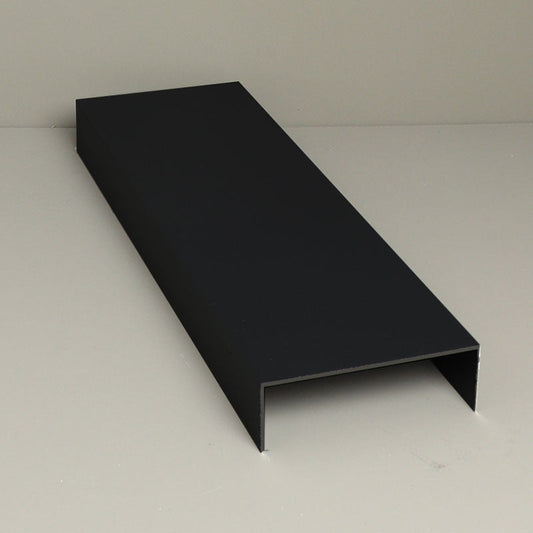 Glass Sliding Door System Side Profiles In Black / Panels Housed: 6 / Length: 6000mm- single piece