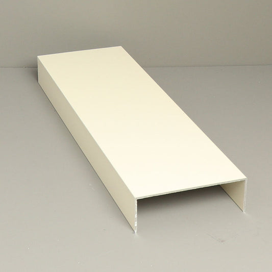 Glass Sliding Door System Side Profiles In Cream / Panels Housed: 6 / Length: 6000mm- single piece