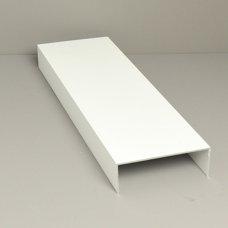 Glass Sliding Door System Side Profiles In White / Panels Housed: 6 / Length: 2500mm - set of 2